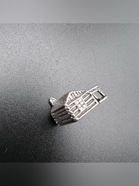 Sterling Silver Log Cabin Charm